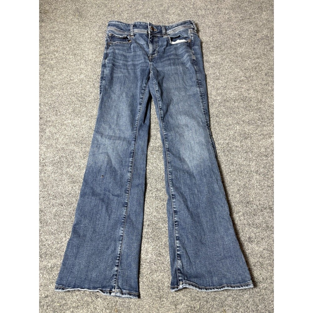 American Eagle Bootcut Jeans Womens 8 S 28x28 Blue Medium Wash Stretch Denim